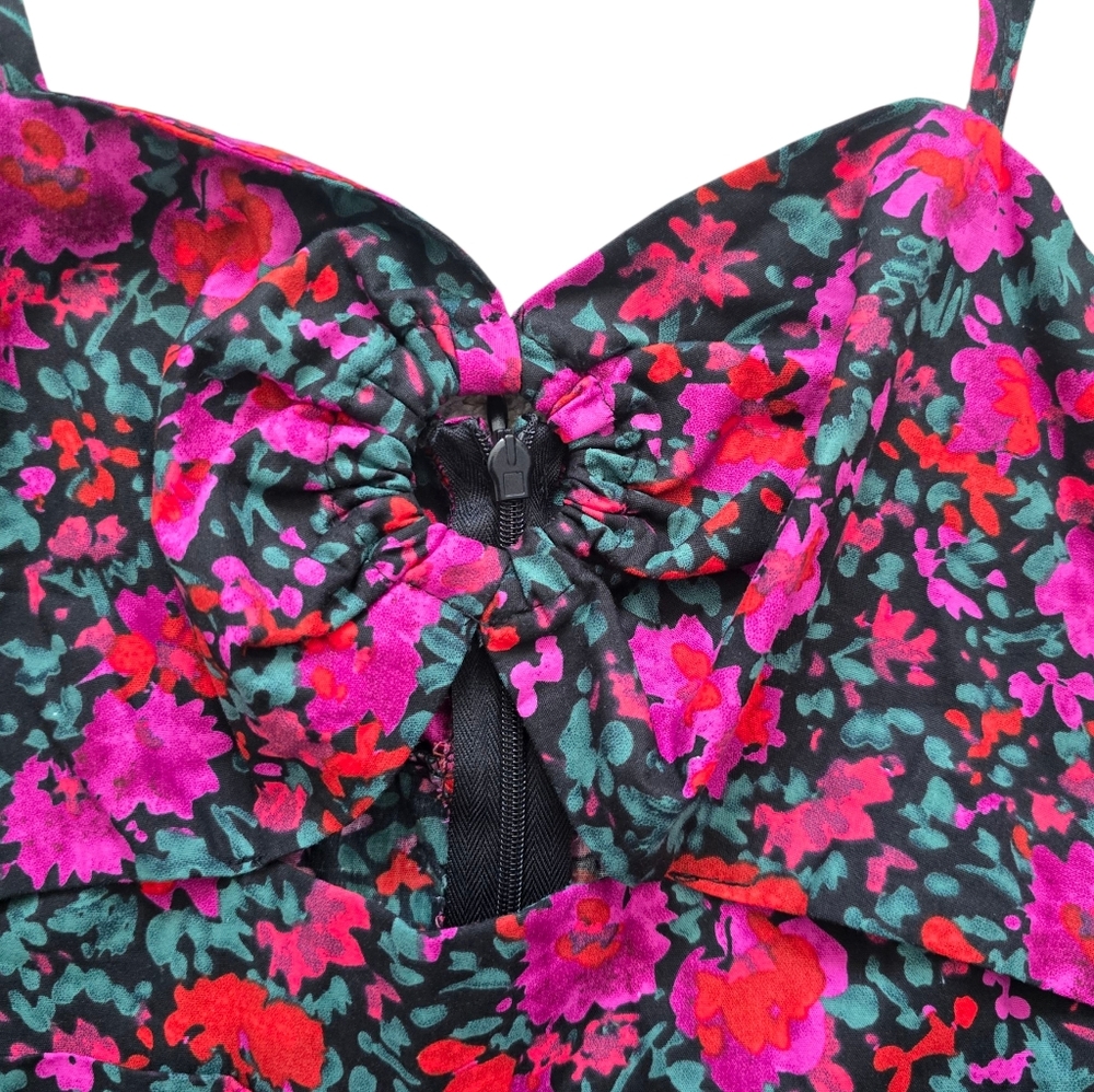 NWT Anna Grace Women's Floral Print Maxi Dress Size Small - Picture 7 of 16